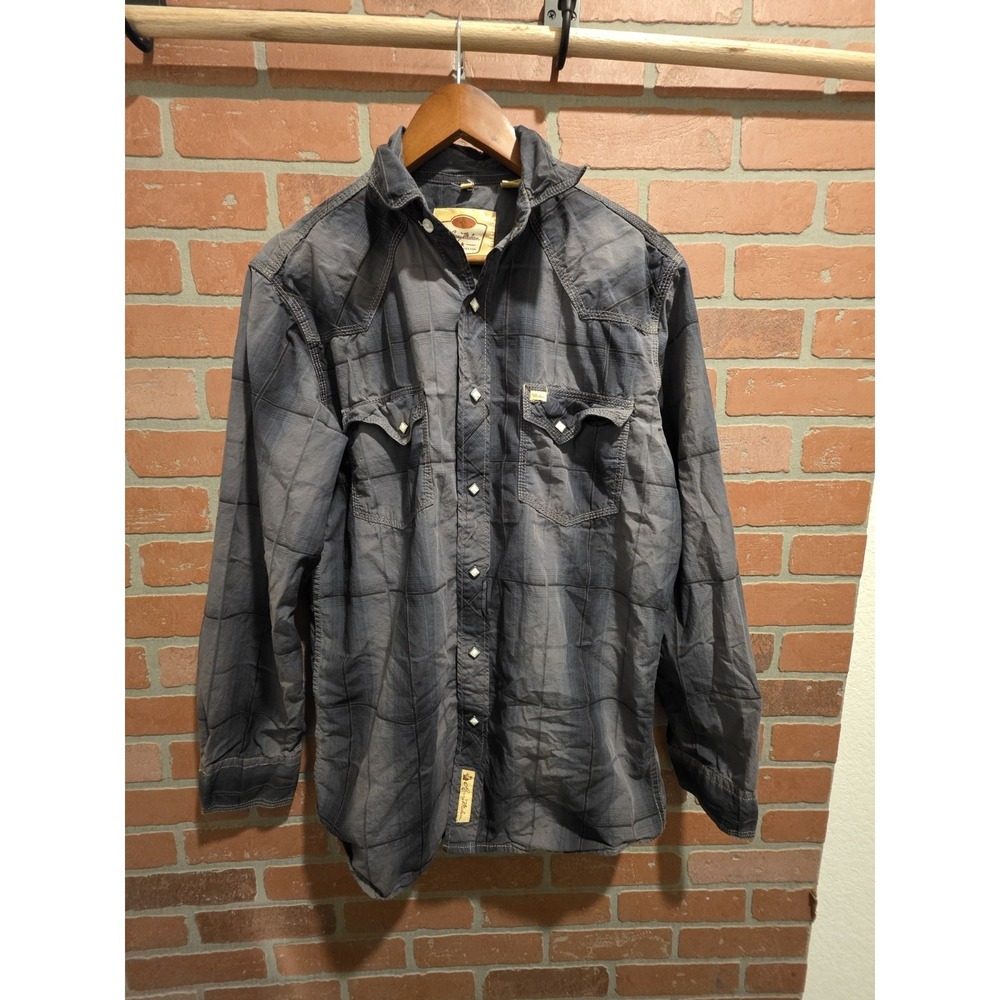 Larry Mahan Long Sleeve Small Cowboy Shirt Pearl Snap‎ Rodeo Western Bin 63